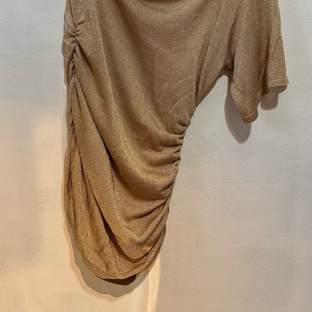 Cache Gold One Shoulder Dress - Picture 6 of 6